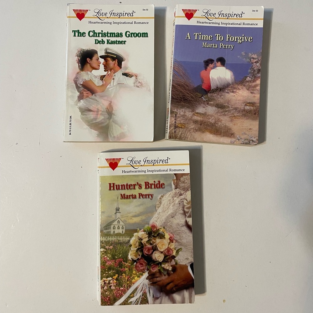 Lot 3 Love Inspired Romance Heartwarming Inspirational Romance Books Set